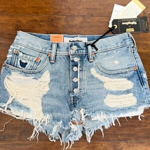 Levi's Limited Edition Rolling Stones High-Rise 501 Blue Denim Shorts